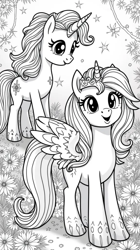 my little pony princesses coloring pages